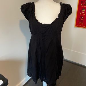 **WEDDING FUND SALE**  Free people black square neck dress